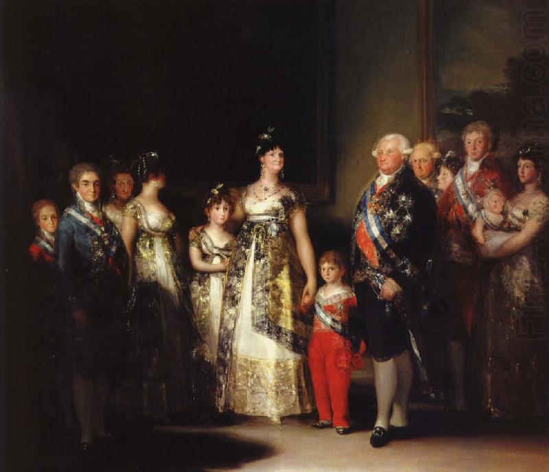 karl iv med sin familj, Francisco Goya
